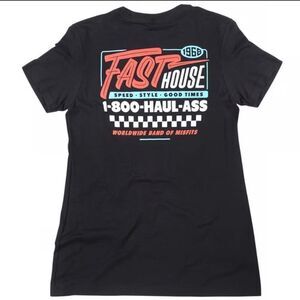 Fasthouse Inc. Women's Toll Free T-Shirt Black XL